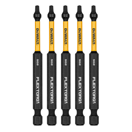 DEWALT DWAF3SQ2IR5 3.5In Square #2 Flextorq 5Pk - product view