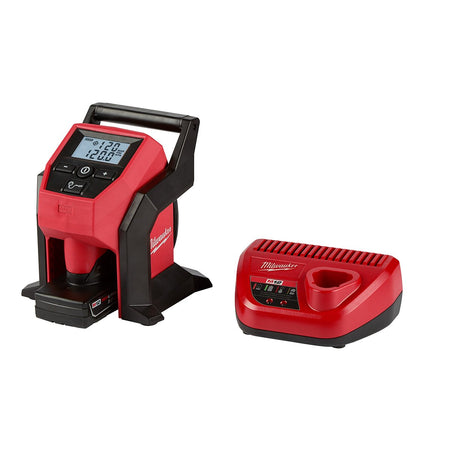 Milwaukee 2475-21XC M12™ Compact Inflator Kit - kit contents