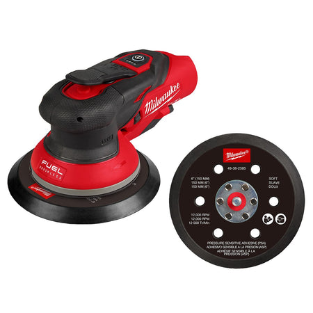 Milwaukee 2584-20 M12 FUEL™ 6" Random Orbital Sander (3/32") - kit contents