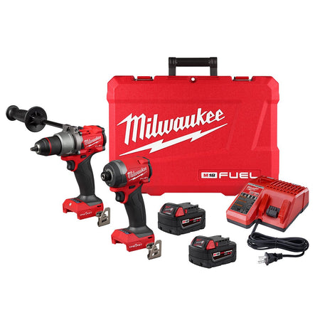 Milwaukee 3696-22 M18 FUEL™ 2-Tool Combo Kit w/ ONE-KEY™ - kit contents