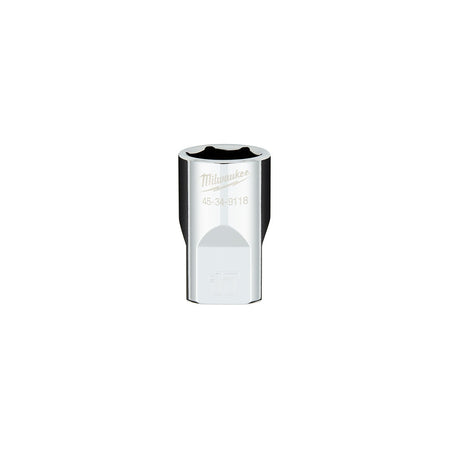 Milwaukee 45-34-9118 1/2 in. Drive 17MM Metric 6-Point Socket with FOUR FLAT™ Sides - product view