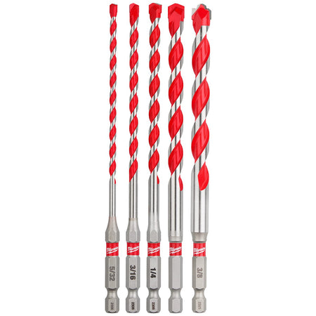 Milwaukee 48-20-9051 5PC. SHOCKWAVE Impact Duty™ Carbide Hammer Drill Bit Set - product view