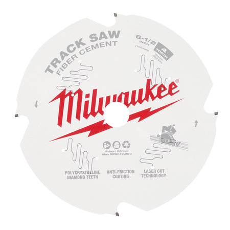 Milwaukee 48-40-0670 6-1/2” 4T Fiber Cement Track Saw Blade - product view