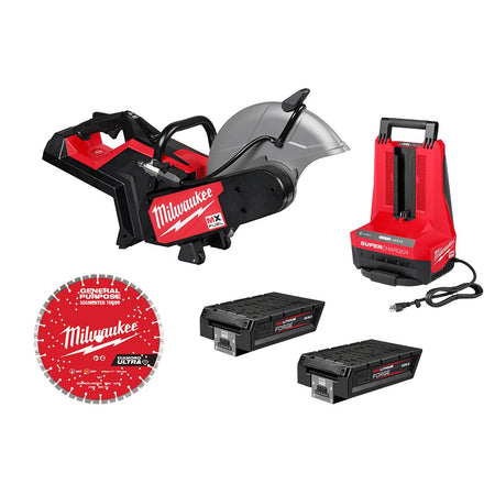 Milwaukee MXF315-2XC MX FUEL™ 14" Cut-Off Saw w/ RAPIDSTOP™ Brake Kit - kit contents