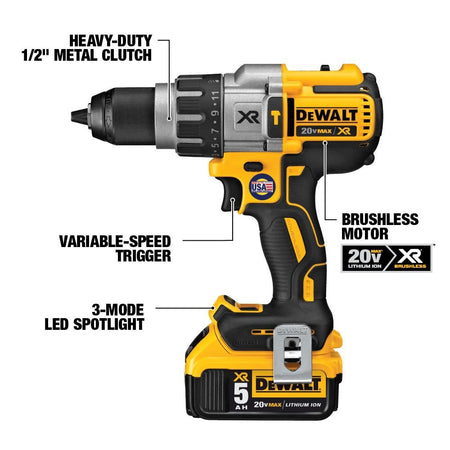 DEWALT DCK695P2 20V MAX XR 6-Tool Combo Kit - feature callout