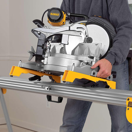 DEWALT DW7231 Miter Saw Mounting Brackets, Large - in use