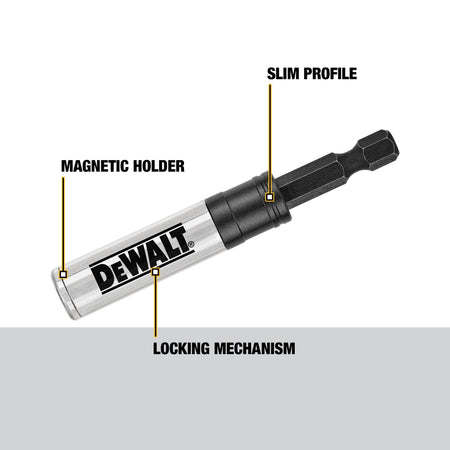 DEWALT DWA3HLDFT Bit Holder, 3-In-1, Impact Ready - feature callout