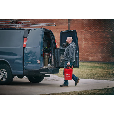 Milwaukee 2571-21 M12™ Drain Snake Kit - in use