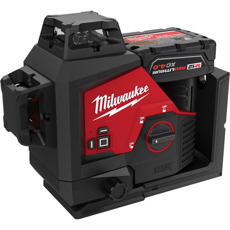 Milwaukee 3632-21 M12™ Green 360-Degree 3-Plane Laser Kit - product view