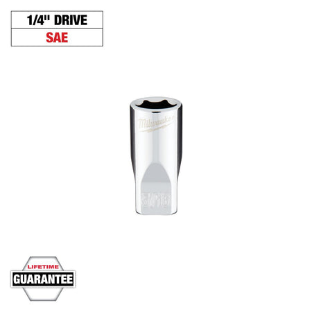 Milwaukee 45-34-9005 1/4 in. Drive 5/16 in. SAE 6-Point Socket - feature callout