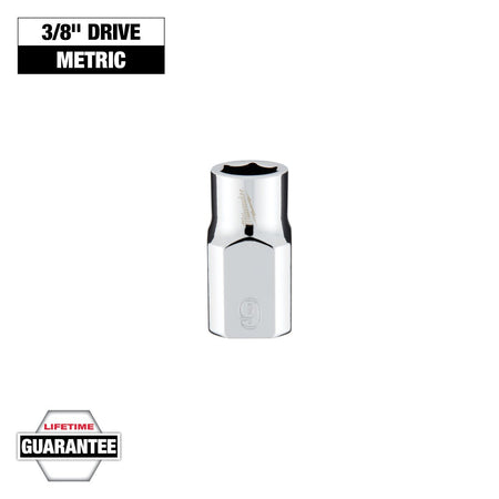 Milwaukee 45-34-9079 3/8 in. Drive 9mm Metric 6-Point Socket - feature callout