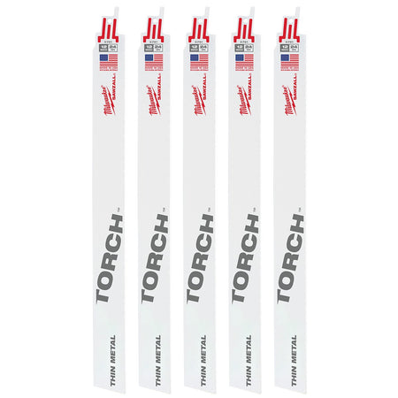 Milwaukee 48-00-5791 12" 24 TPI The Torch™ SAWZALL® Blades (5 Pk) - product view