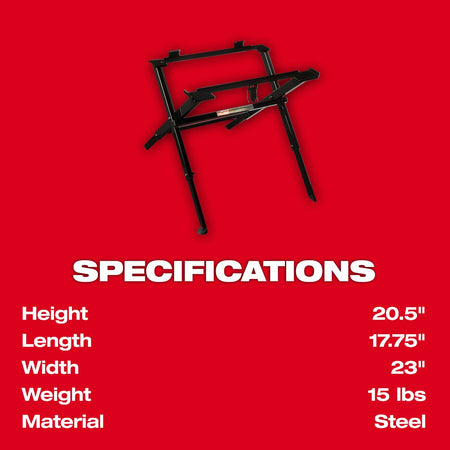 Milwaukee 48-08-0561 Folding Table Saw Stand - feature callout