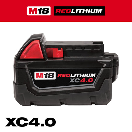 Milwaukee 48-11-1840 M18™ REDLITHIUM™ XC 4.0Ah Extended Capacity Battery Pack - feature callout