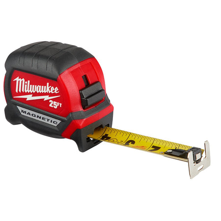 Milwaukee 48-22-0325 25Ft Compact Magnetic Tape Measure - product view