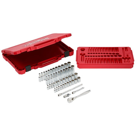 Milwaukee 48-22-9004 1/4 in. Drive 50 pc. Ratchet & Socket Set - SAE & Metric - product view