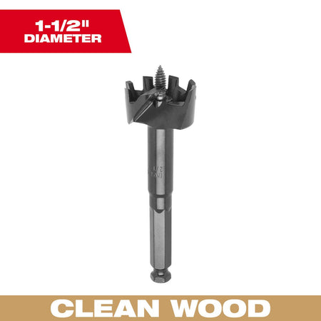 Milwaukee 48-25-1502 Selfeed Bit 1-1/2" - feature callout
