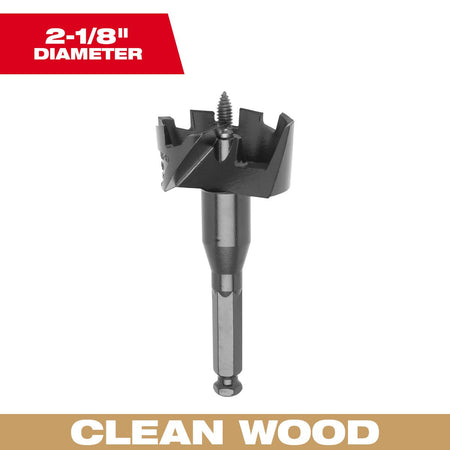 Milwaukee 48-25-2122 Selfeed Bit 2-1/8" - feature callout