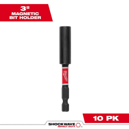 Milwaukee 48-32-4505 SHOCKWAVE™ 3" Impact Magnetic Bit Holder - feature callout