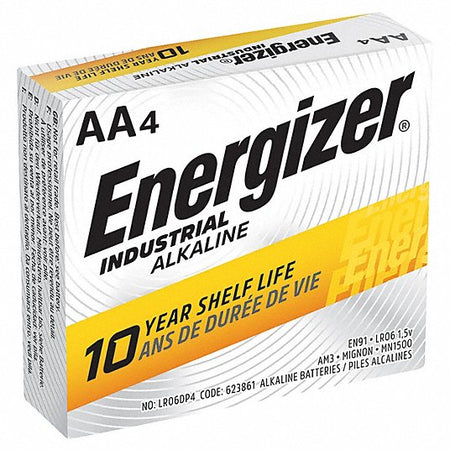ENERGIZER EN91 - INDUSTRIAL AA BATTERY- 4-Pack