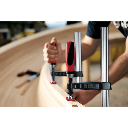 Bessey TG4.016+2K TG+2K Malleable Cast Bar Clamp, 16" Capacity, 4" Throat