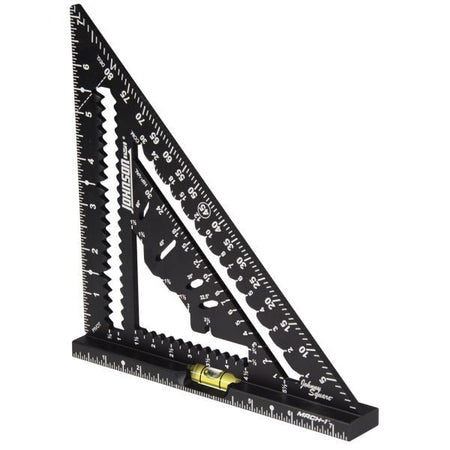 Johnson 1904-0700V 7-1/4" Mach-1 Johnny Square Rafter Square with Level Vial