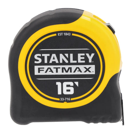 STANLEY 33-716 16 ft FatMax tape measure - three-quarter view