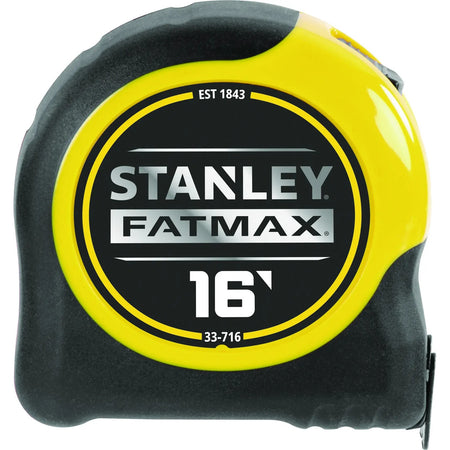 STANLEY 33-716 16 ft FatMax tape measure - front view