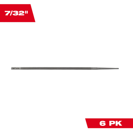 Milwaukee 49-16-2889 7/32" Round Saw Chain Sharpening Files 6-Pack Primary View