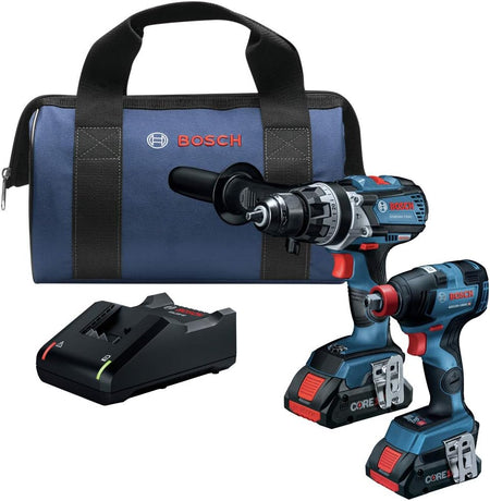 BOSCH GXL18V-224B25 - 18V PREMIUM BRUSHLESS IMPACT & HAMMER DRILL COMBO KIT - Wise Line Tools