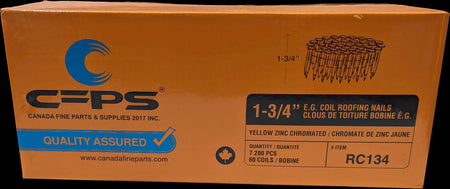 CFPS134CRN- 1-3/4" Coil Roofing Nails FIVE DIMENSIONS