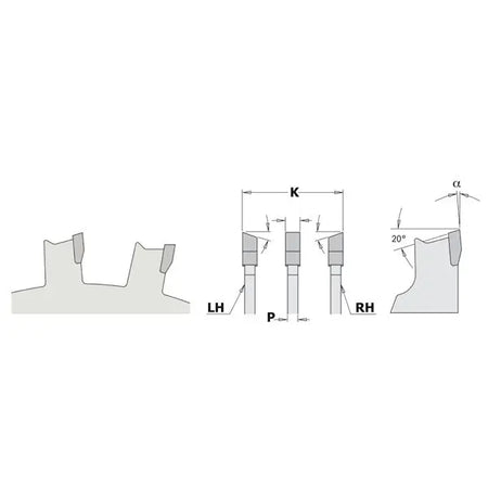 CMT-230.524.08 - PRECISION DADO 8''x24x5/8'' CMT