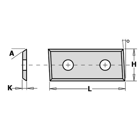 CMT-790.483.12 - REV. THROWAWAY KNIFE CARBIDE