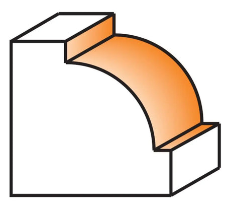 CMT 839.945.11 - BEADING ROUTER BIT 5/8'' RADIUS 1/2'' SHANK CMT