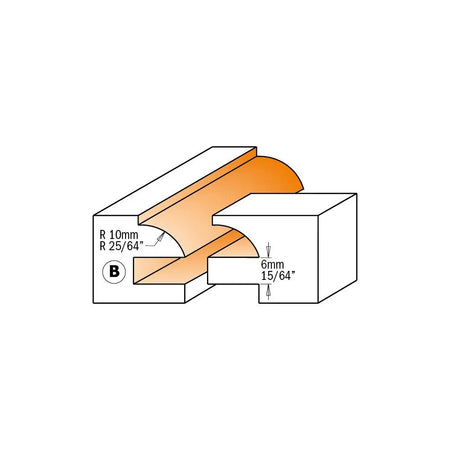 CMT 891.501.11 - RAIL & STILE ROUTER BIT SET