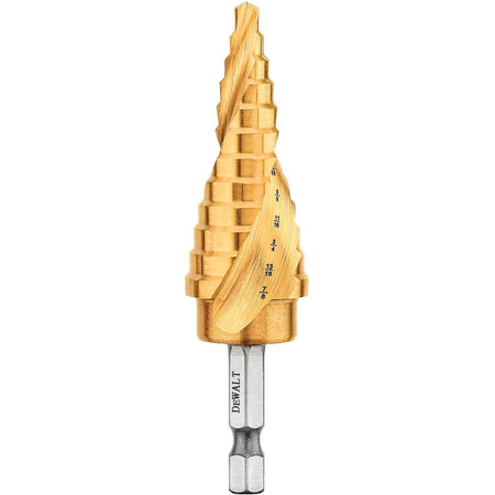 DEWALT DWA1786IR-Step Drill Bit, Impact Ready, 3/16-Inch-7/8-Inch - Wise Line Tools