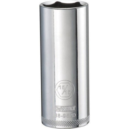 DEWALT DWMT88952OSP-6 Point 1/2'' Drive Deep Socket 15/16'' SAE - Wise Line Tools