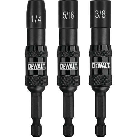DEWALT DWPVTDRV3-Nut Driver Set, Impact-Ready, Pivoting, 3-Piece - Wise Line Tools