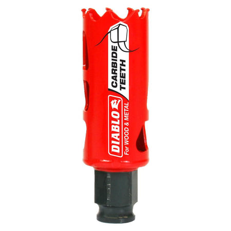 DIABLO DHS1125CT - 1‑1/8" Carbide‑Tipped Wood & Metal Holesaw - Wise Line Tools