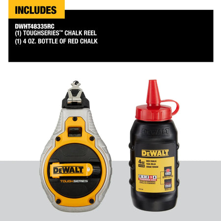 DEWALT DWHT48335RC TOUGHSERIES Chalk Reel Kit (Red)