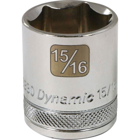 DYNAMIC GT-D016330 - 1/2" D 6 PT 15/16" CHR SKT
