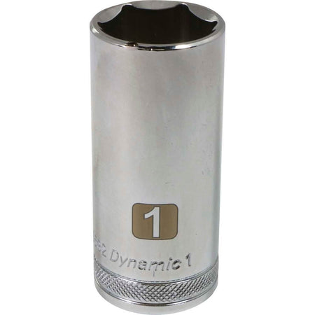 DYNAMIC D016532 - 1/2" D 6 PT 1" DEEP CHR SKT DYNAMIC