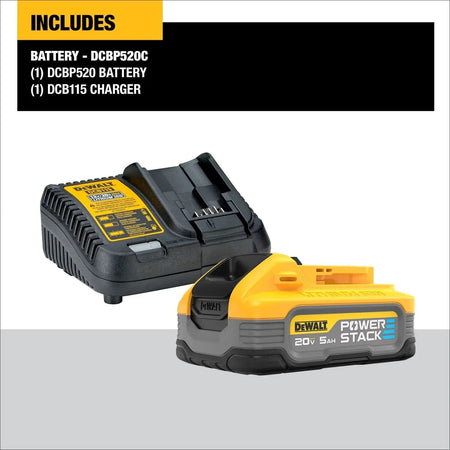 Dewalt DCBP520C DEWALT POWERSTACK™ 20V MAX* 5Ah Battery Kit - Wise Line Tools