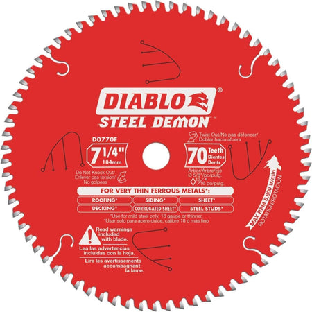 Freud D0770FA - 7 1/4" Ultra-fine Steel - Wise Line Tools