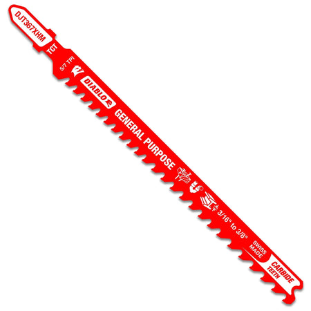 Diablo DJT367XHM - 5-1/4 in. 5/7 TPI Carbide T-Shank Jig Saw Blade for General Purpose Applications DIABLO