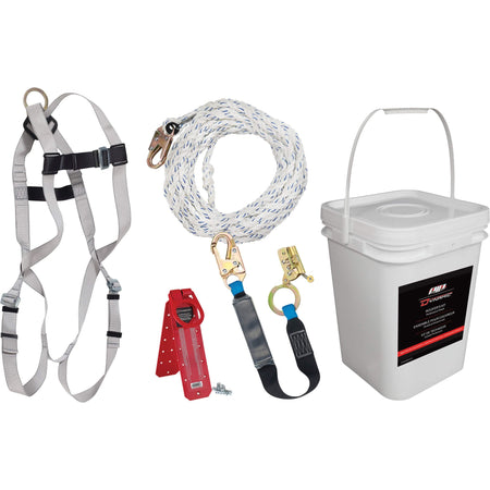 Dynamic Safety FPRK099Y50 - 50' Roofer's Kit - Sq. Bucket - Wise Line Tools