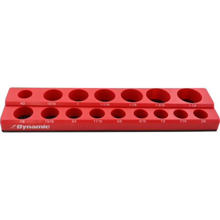 Dynamic Tools GT-D029004 -Dynamic Tools 1/2-in Drive Magnetic Organizer for 16 SAE Sockets DYNAMIC