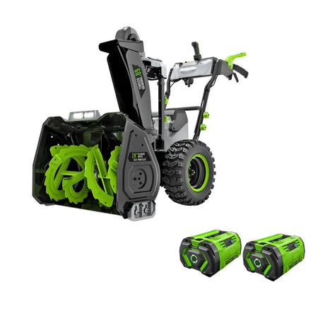 EGO SNT2807 - POWER+ 28 in. Self-Propelled 2-Stage Snow Blower with Peak Power™ and 2 x 12.0 Ah Batteries and Dual Port Charger