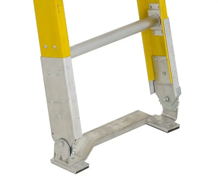 FEATHERLITE 6228D - 28' - HEAVY DUTY Fiberglgass D RUNG EXTENSION LADDER FEATHERLITE