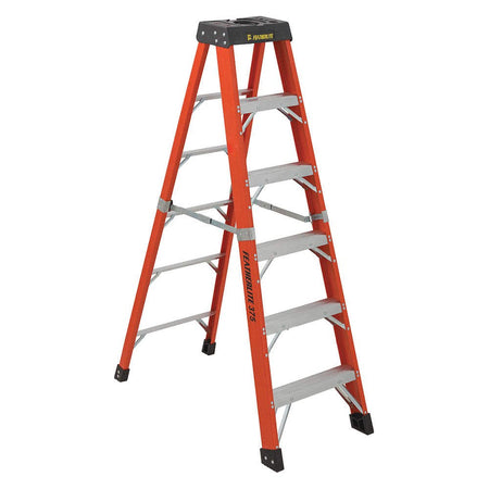 FEATHERLITE 6806-AA - 6' TYPE 1AA FG STEP (FIBERGLASS, STEP LADDER) FEATHERLITE - Wise Line Tools